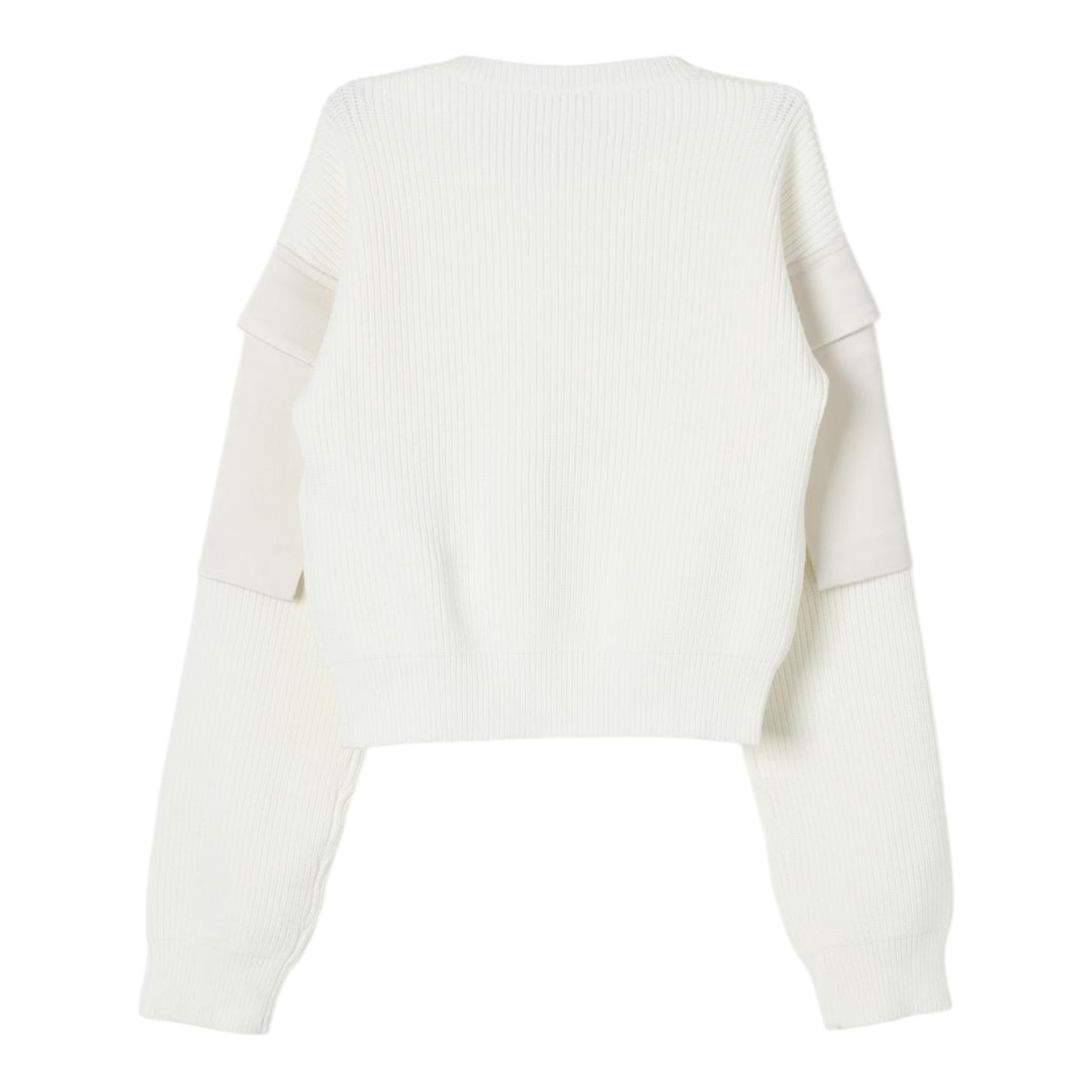 LIU JO maglia girocollo tinta unita con tasche alle maniche Bianco per Bambina GF4215X BIANCO LIU JO 