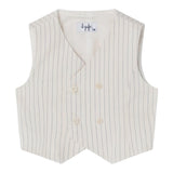 Il Gufo Gilet Tinta Unita per Neonato P25GI055C1086 PANNA IL GUFO 
