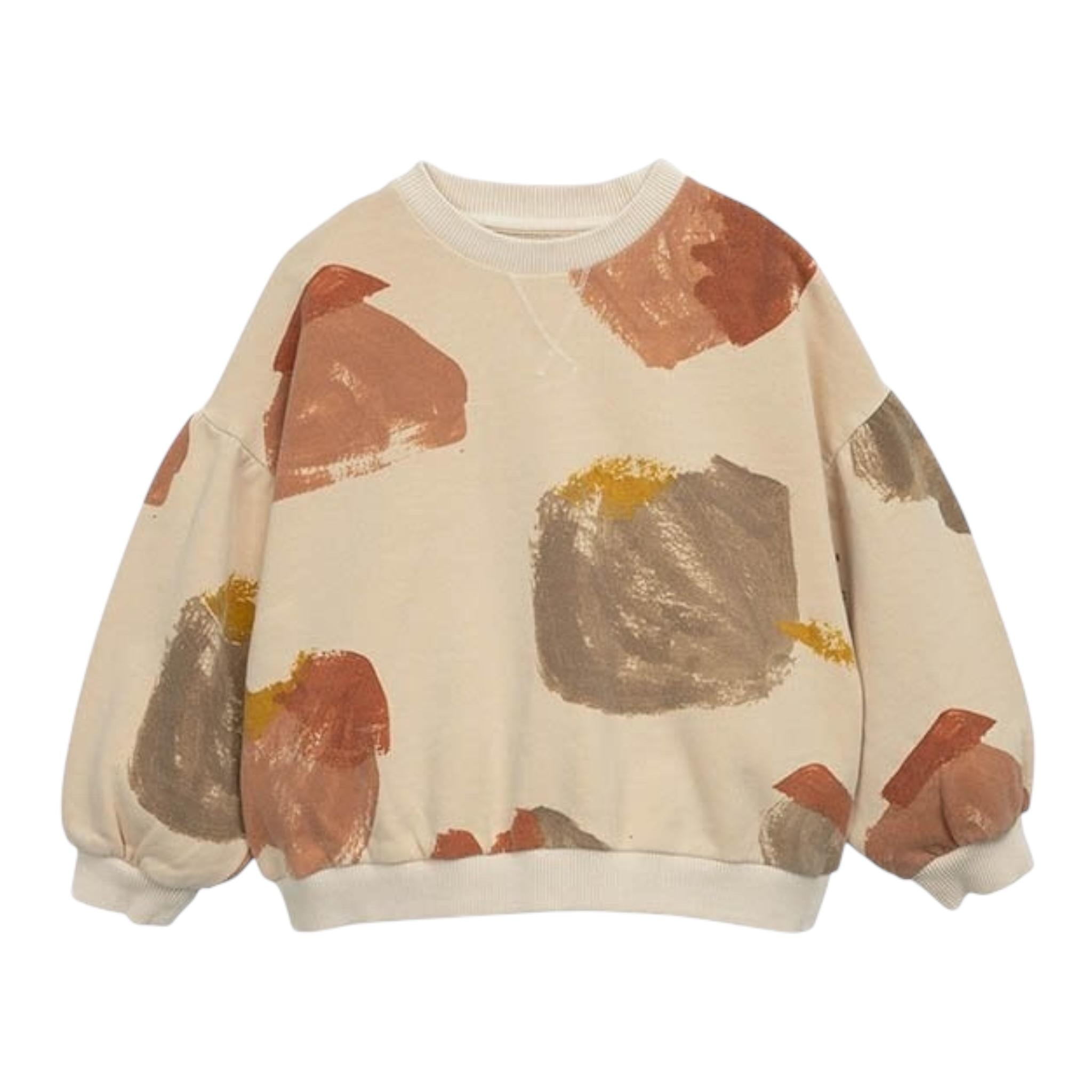 PLAY UP felpa girocollo tinta unita con stampa Beige per Neonato PA022AN11352 BEIGE PLAY UP 