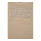 Emporio Armani T-Shirt Girocollo Tinta Unita con Logo per Bambino U6155 BEIGE EMPORIO ARMANI 