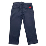 Cesare Paciotti Plain Trousers with Adjustable Waistband Blue for Newborns