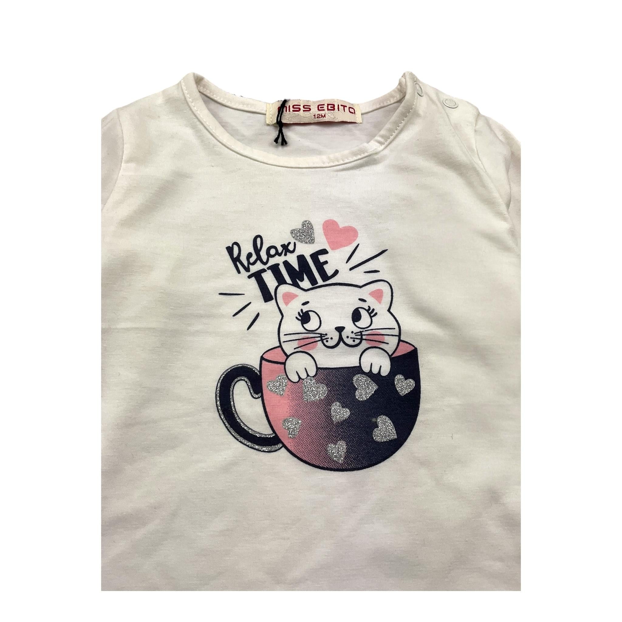 EBITA shirt girocollo tinta unita Bianco per Neonata SHRV BIANCO EBITA 