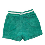 Carre'Ment Beau Bermuda Solid Color In Aqua Green Sponge For Boys