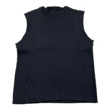 Liu Jo Solid Color Ribbed Crew Neck Tank Top Black For Girls