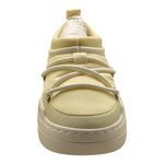 MOON BOOT sneaker tinta unita con lacci e logo Panna per Bambina 80D3440050 PANNA MOON BOOT 