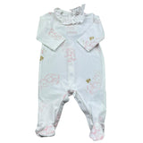 Le Bebe Tutina Manica Lunga Tintaunita per Neonata LBG6285 BIANCO LE BEBE 