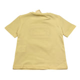 Elisabetta Franchi T-Shirt Girocollo Tinta Unita con Stampa Traforata per Neonata EGTS096N GIALLO ELISABETTA FRANCHI 