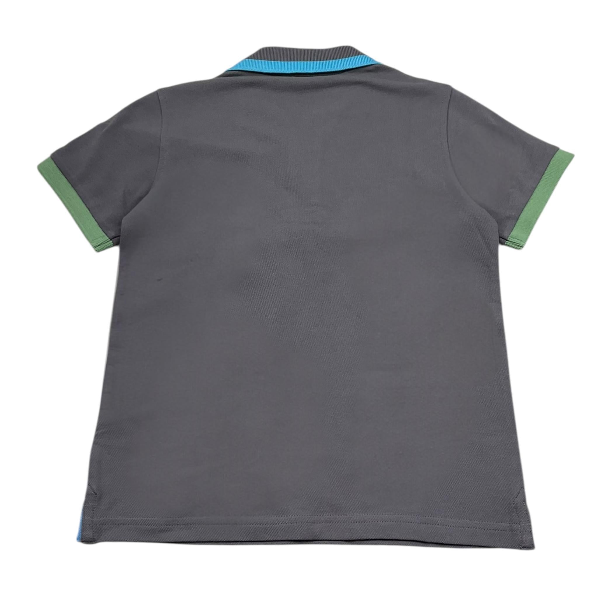 Suns68 Polo Mezza Manica Tinta Unita con Logo per Bambino CPA35310 GRIGIO SUNS68 