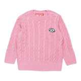 Diesel Maglia Tinta Unita con Logo per Neonata K00594 ROSA DIESEL 
