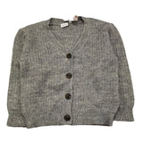 NAME.IT cardigan tinta unita scollo a v Grigio per Bambino 1319017 GRIGIO NAME.IT 