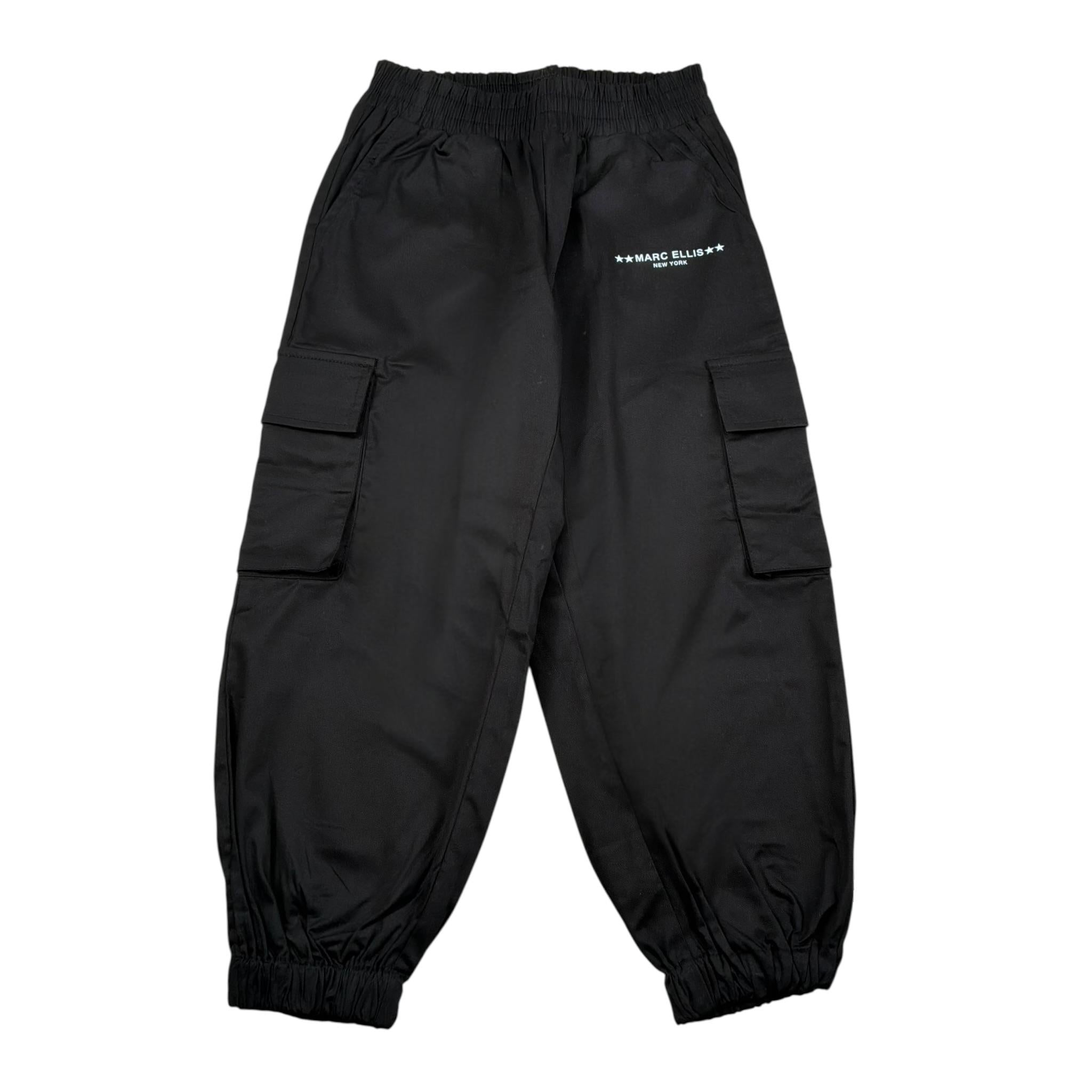 Marc Ellis Pantalone Tinta Unita con Elastico In Vita per Bambina JMJPT01241 NERO MARC ELLIS 