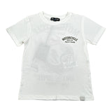 Please T-Shirt Girocollo tinta unita con Stampa Bianco per Bambino MBF1030B72 BIANCO PLEASE 