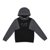 EMPORIO ARMANI felpa tinta unita con cappuccio  Nero per Bambino HDHD NERO EMPORIO ARMANI 