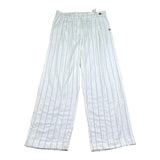 Manila Grace Pantalone Tinta Unita con Fantasia A Righe per Bambina MG2072 PANNA MANILA GRACE 