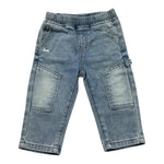 Daniele Alessandrini Jeans Tinta Unita con Elastico In Vita per Neonato 1295PD00171 AZZURRO DANIELE ALESSANDRINI 