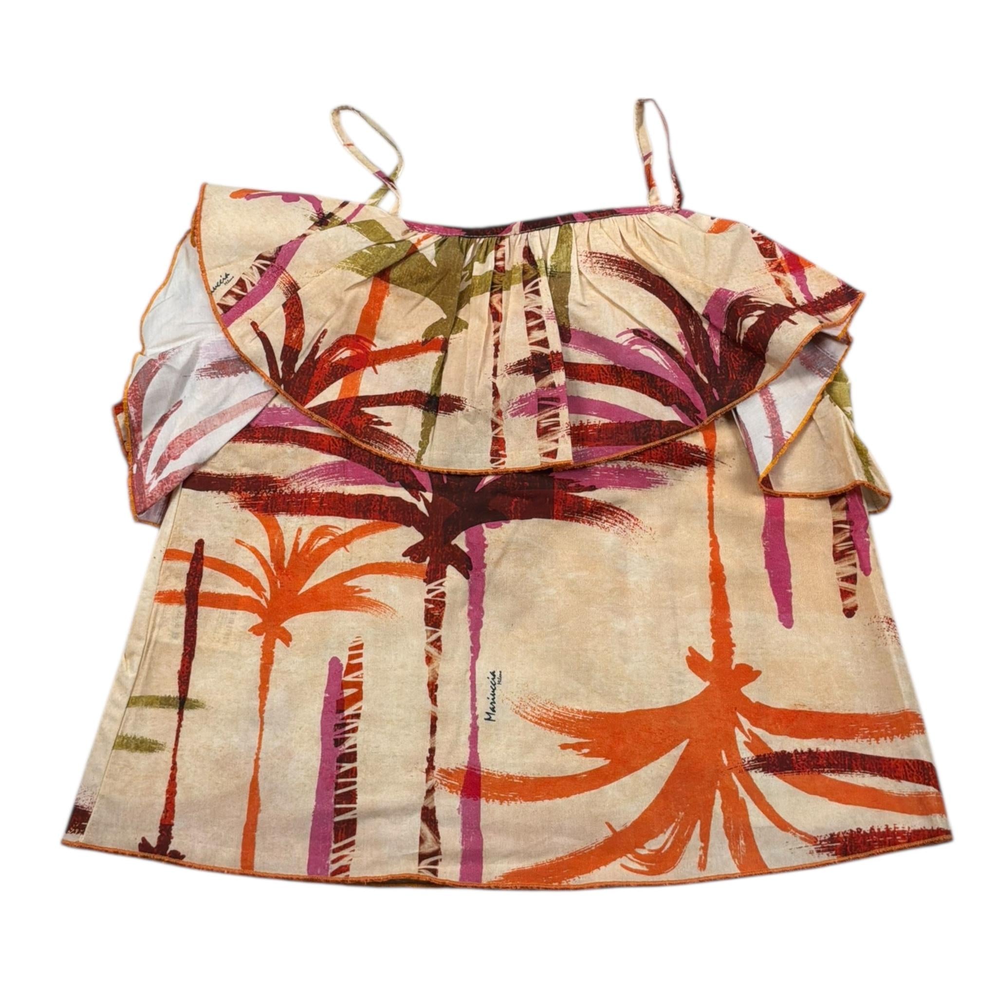 Mariuccia Top Bretelline Stampa Fantasia per Bambina MMBT338 BEIGE MARIUCCIA 