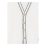 Eleventy Cardigan Tinta Unita con Pofili In Contrasto per Bambino EW9P50 BIANCO ELEVENTY 