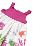 Mayoral Abito Giromanica Bicolore Bianco per Bambina 1924J BIANCO MAYORAL 