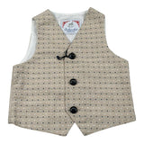 Ambaraba Gilet Tinta Unita Fantasia Pois per Neonato FM33181 BEIGE AMBARABA 