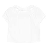 Teddy E Minou Camicia Mezza Manica Tinta Unita per Neonata E25CI008C6039 BIANCO TEDDY E MINOU 