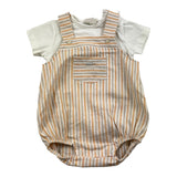 Lalalu' 2 Piece Set Romper-T-Shirt White For Newborn