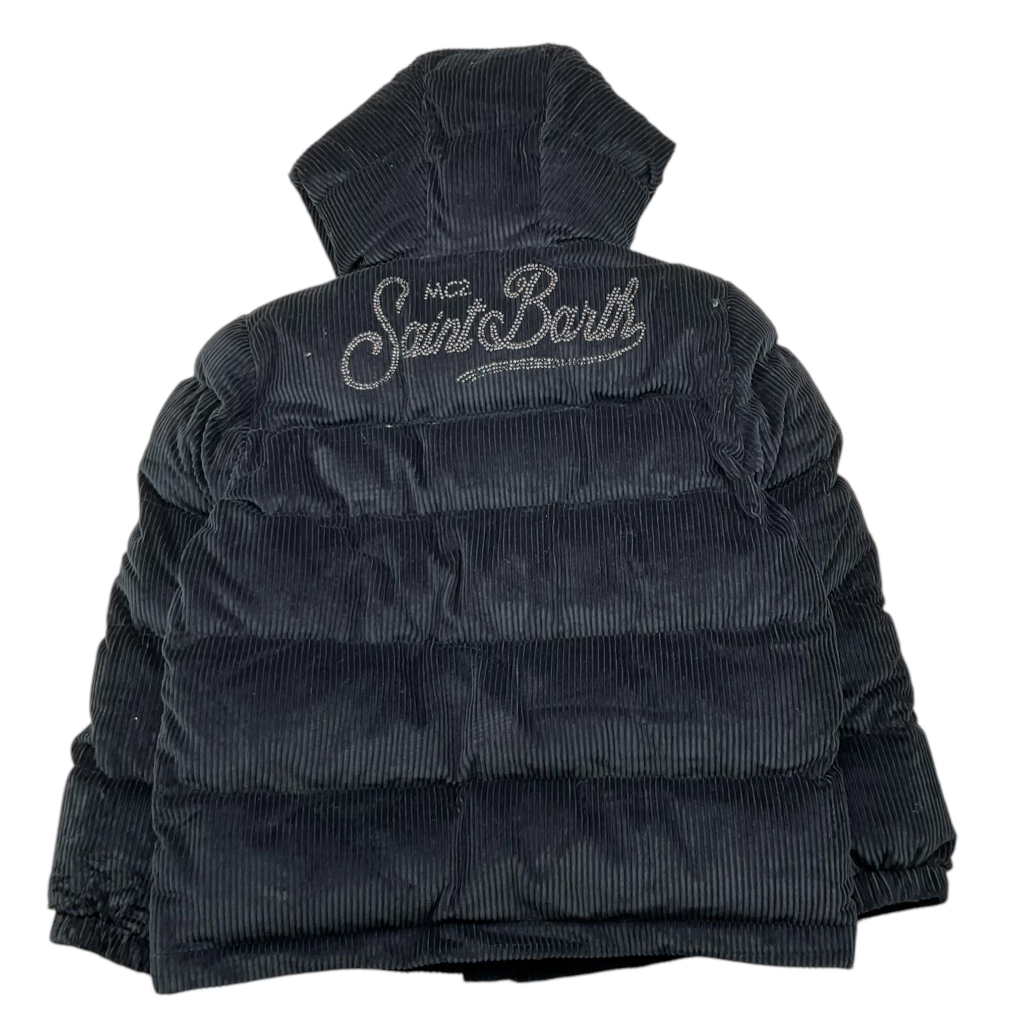 SAINT BARTH giubbino tinta unita con cappuccio in velluto Blu per Bambino GENEVE BLU SAINT BARTH 