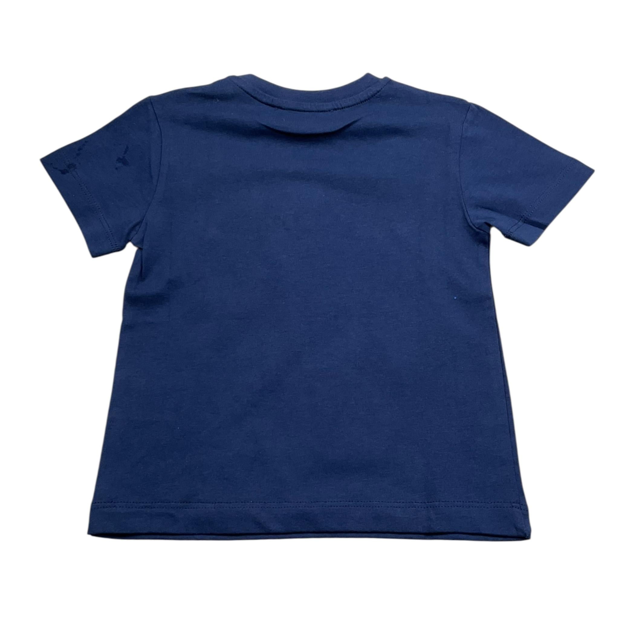 Cesare Paciotti T-Shirt Girocollo Tinta Unita con Stampa per Neonato TSP5155B BLU CESARE PACIOTTI 