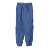 Liu Jo Solid Color Denim Effect Pants With Elastic Waist Blue For Girls