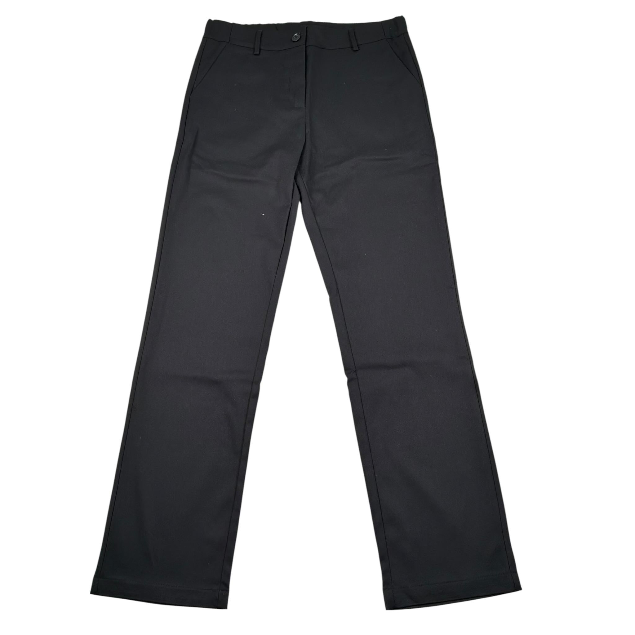 Manila Grace Pantalone Tinta Unita con Elastico In Vita per Bambina MG2762 NERO MANILA GRACE 