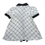 Elisabetta Franchi Abito Bicolore Mezza Manica con Fantasia per Neonata EGAB195 BIANCO/NERO ELISABETTA FRANCHI 