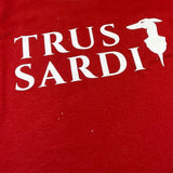TRUSSARDI t-shirt girocollo tinta unita con stampa logo Rosso per Bambino TBA25084TS ROSSO TRUSSARDI 
