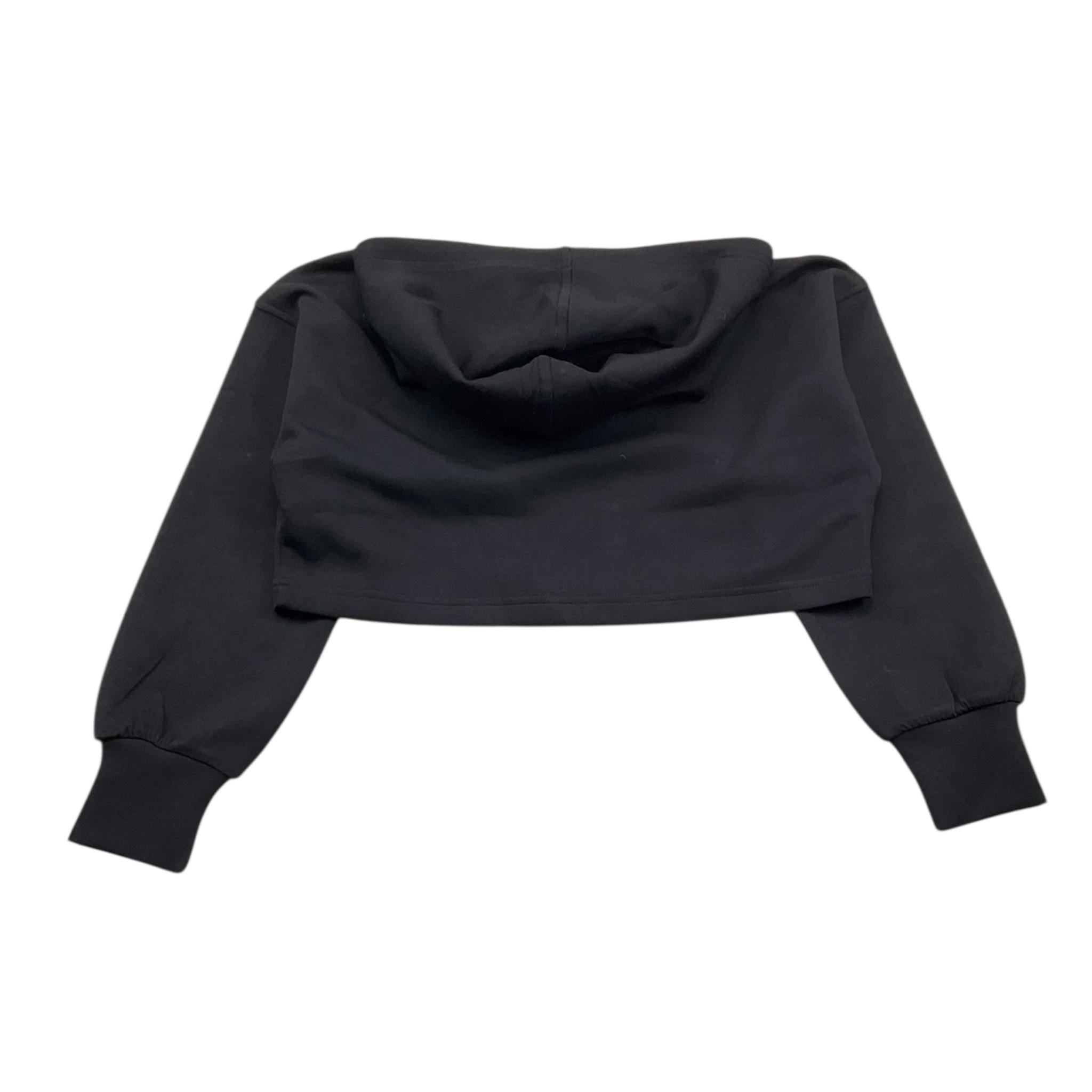 MANILA GRACE felpa tinta unita con cappuccio modello crop Nero per Bambina MFJF24M120 NERO MANILA GRACE 