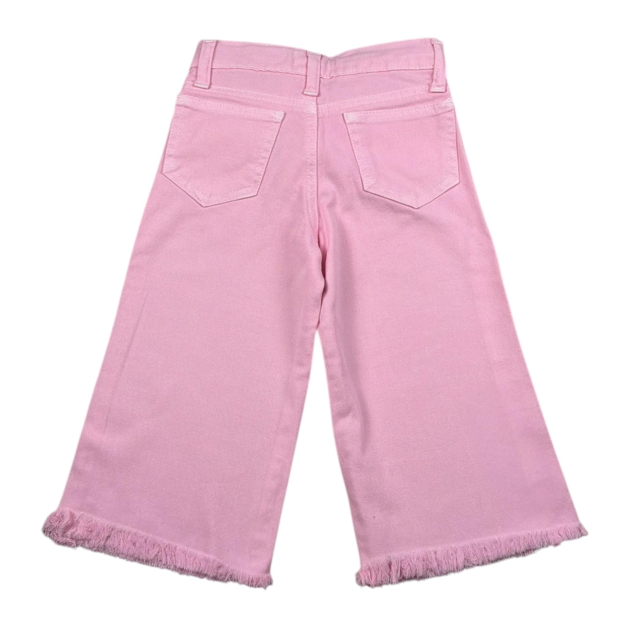 M+E' Jeans Tinta Unita Modello Palazzo per Neonata UE1703N ROSA M+E' 