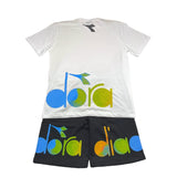 Diadora Complete T-Shirt-Bermuda Two-Tone White/Black For Children