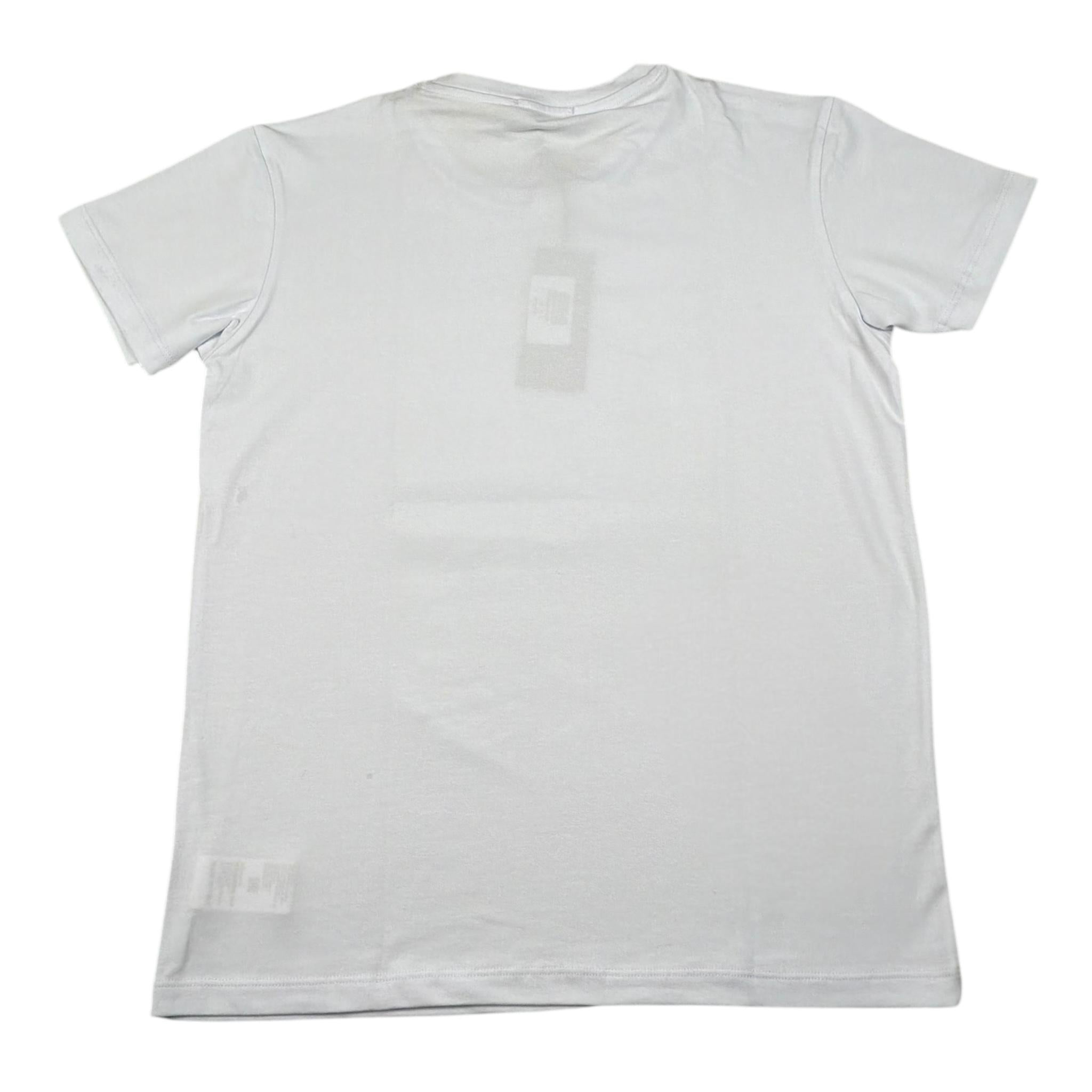 Patriot T-Shirt Girocollo Tinta Unita con Stampa In Contrasto per Bambino 1236M00226XX BIANCO PATRIOT 