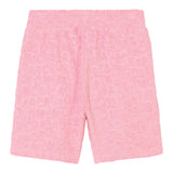 Marc Jacobs Solid Color Shorts With Logo Elastic Waistband Pink For Girls