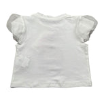 M+E' T-Shirt Girocollo Tinta Unita con Stampa per Neonato UE1856XX BIANCO M+E' 