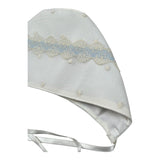 Artesania Infantil Cappello Tinta Unita con Ricami per Neonata 454C PANNA ARTESANIA INFANTIL 