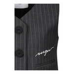 MSGM gilet tinta unita con stampa logo Grigio per Bambina F4MSJGVE156 GRIGIO MSGM 