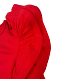 Vicolo Abito Tinta Unita con Rouches per Bambina 3145V00369 ROSSO VICOLO 