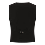 John Richmond Gilet Tinta Unita Doppiopetto per Bambino RBP25220GTX NERO JOHN RICHMOND 
