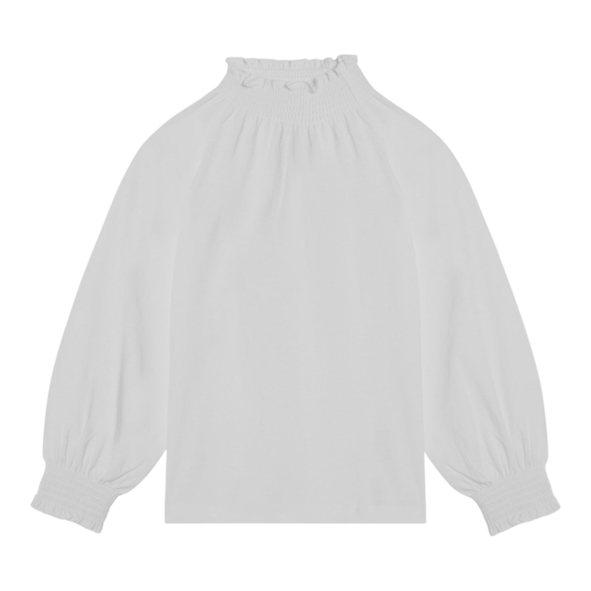 DOU DOU shirt tinta unita con collo elasticizzato Bianco per Bambina DT8A10XX BIANCO DOU DOU 