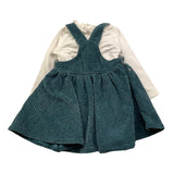 LALALU' completo 2 pezzi shirt-salopette Verde per Neonata SLTL7N VERDE LALALU' 