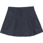 Max&Co. Gonna Tinta Unita con Tasche per Bambina MX0132X BLU MAX&Co. 