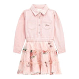 GUESS abito tinta unita con bottoni e fantasia fiori Rosa per Neonata K4YK18WG5P0 ROSA GUESS 