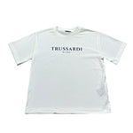 Trussardi T-Shirt Girocollo Tinta Unita con Logo per Bambino TBP26107TS PANNA TRUSSARDI 