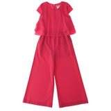 Liu Jo Palazzo Sleeveless One-Piece Jumpsuit Solid Color Fuchsia For Girls