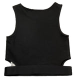 Calvin Klein Top Giromanica Tinta Unita per Bambina IG0IG02869 NERO CALVIN KLEIN 