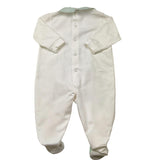 I Delfi Tutina Tinta Unita con Collett E Stampa per Neonato 25P5350 BIANCO I DELFI 