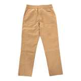 Burberry Solid Color Pants With Elastic Waist Beige For Boys